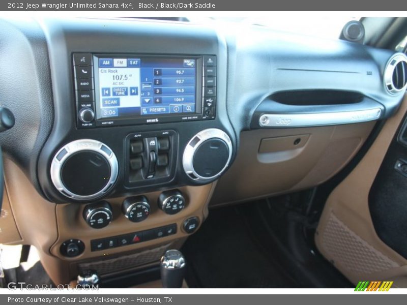 Black / Black/Dark Saddle 2012 Jeep Wrangler Unlimited Sahara 4x4