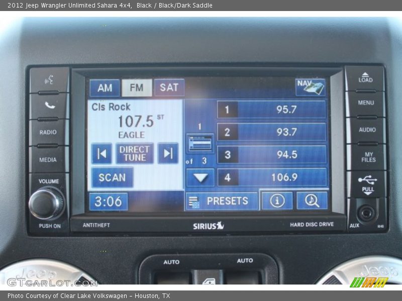 Black / Black/Dark Saddle 2012 Jeep Wrangler Unlimited Sahara 4x4