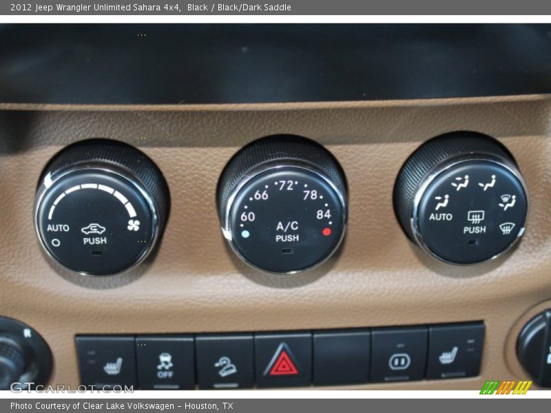 Black / Black/Dark Saddle 2012 Jeep Wrangler Unlimited Sahara 4x4