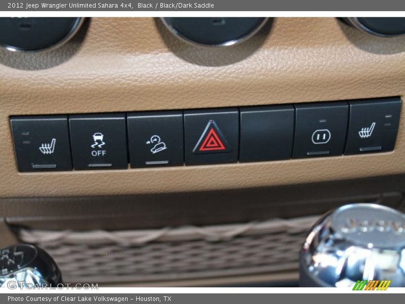 Black / Black/Dark Saddle 2012 Jeep Wrangler Unlimited Sahara 4x4