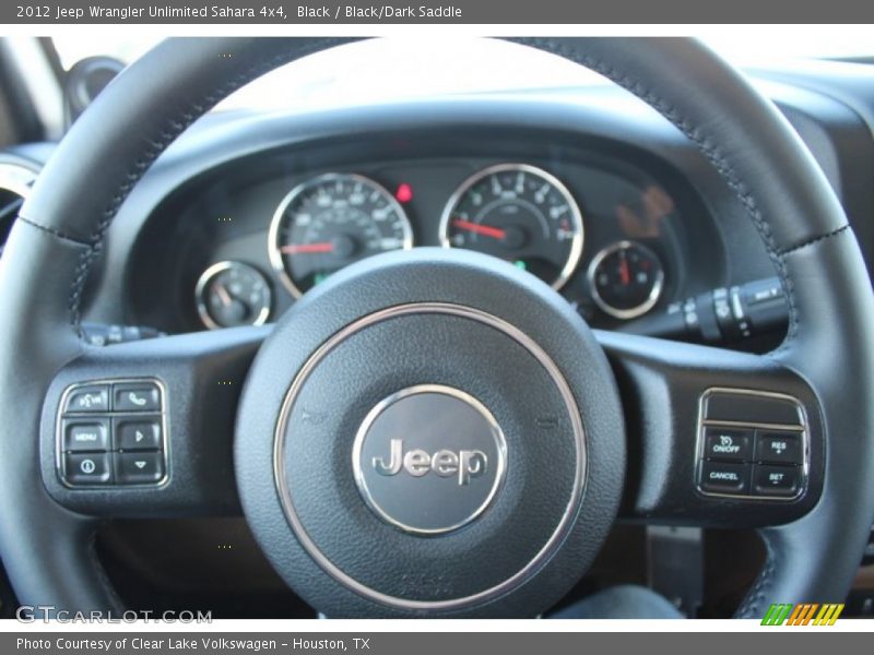 Black / Black/Dark Saddle 2012 Jeep Wrangler Unlimited Sahara 4x4