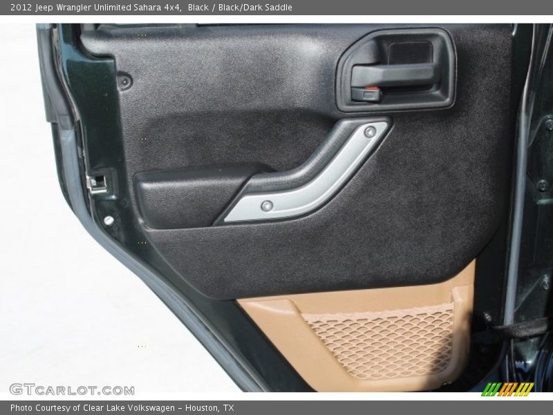 Black / Black/Dark Saddle 2012 Jeep Wrangler Unlimited Sahara 4x4