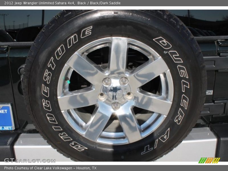 Black / Black/Dark Saddle 2012 Jeep Wrangler Unlimited Sahara 4x4