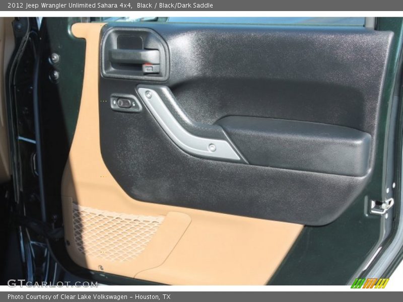 Black / Black/Dark Saddle 2012 Jeep Wrangler Unlimited Sahara 4x4