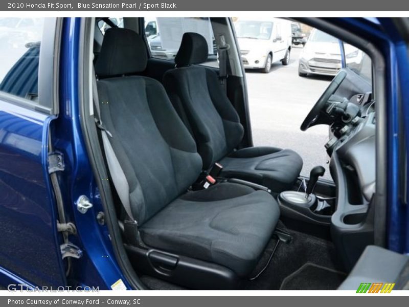 Blue Sensation Pearl / Sport Black 2010 Honda Fit Sport