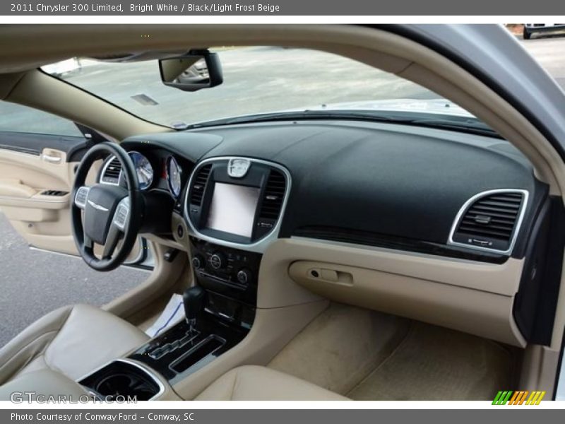 Bright White / Black/Light Frost Beige 2011 Chrysler 300 Limited