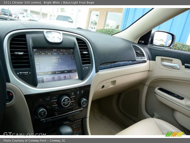 Bright White / Black/Light Frost Beige 2011 Chrysler 300 Limited