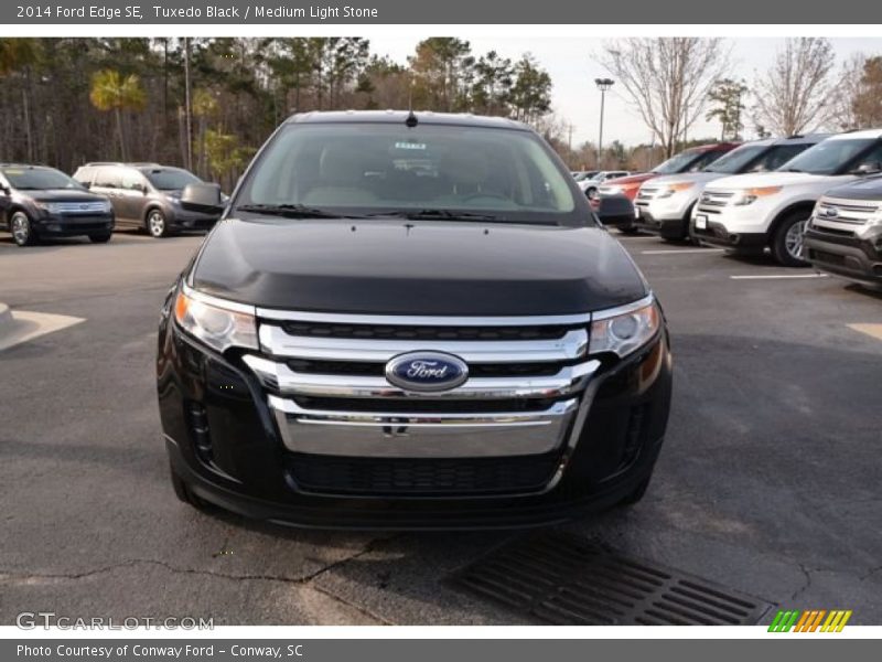 Tuxedo Black / Medium Light Stone 2014 Ford Edge SE