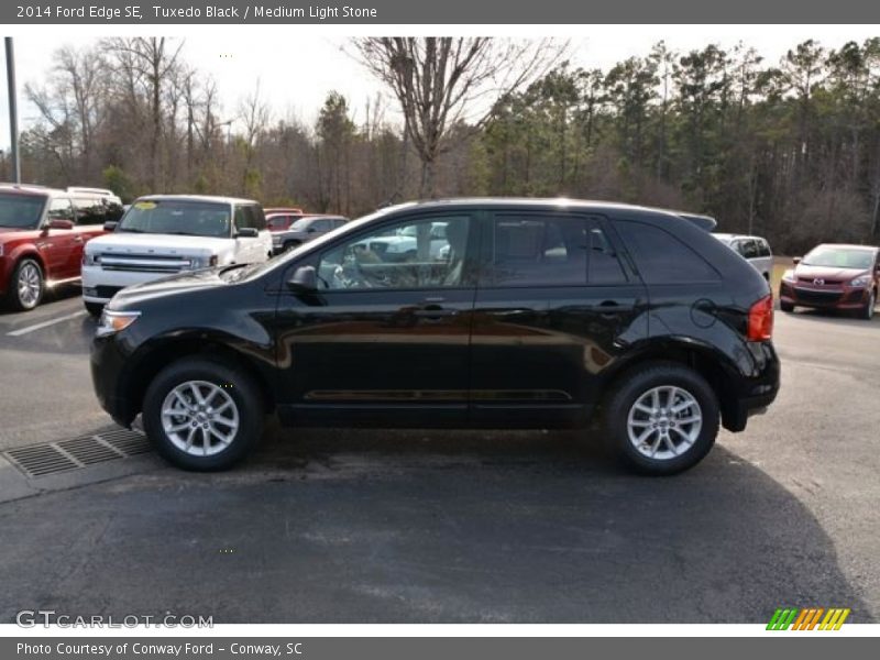 Tuxedo Black / Medium Light Stone 2014 Ford Edge SE