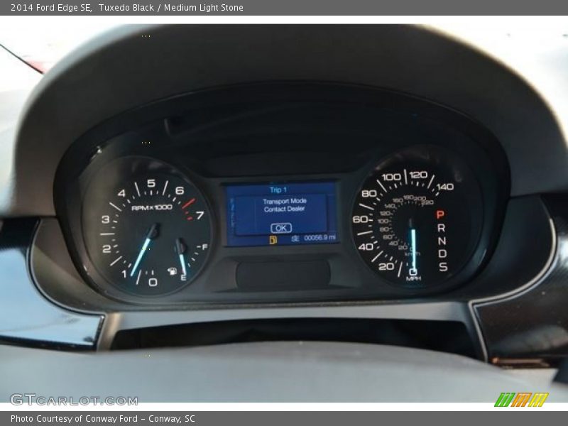 Tuxedo Black / Medium Light Stone 2014 Ford Edge SE