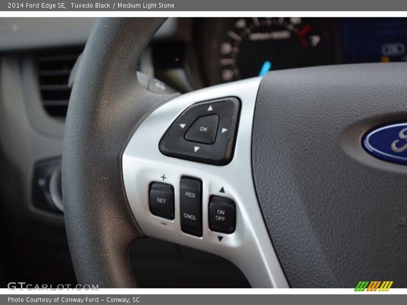 Tuxedo Black / Medium Light Stone 2014 Ford Edge SE