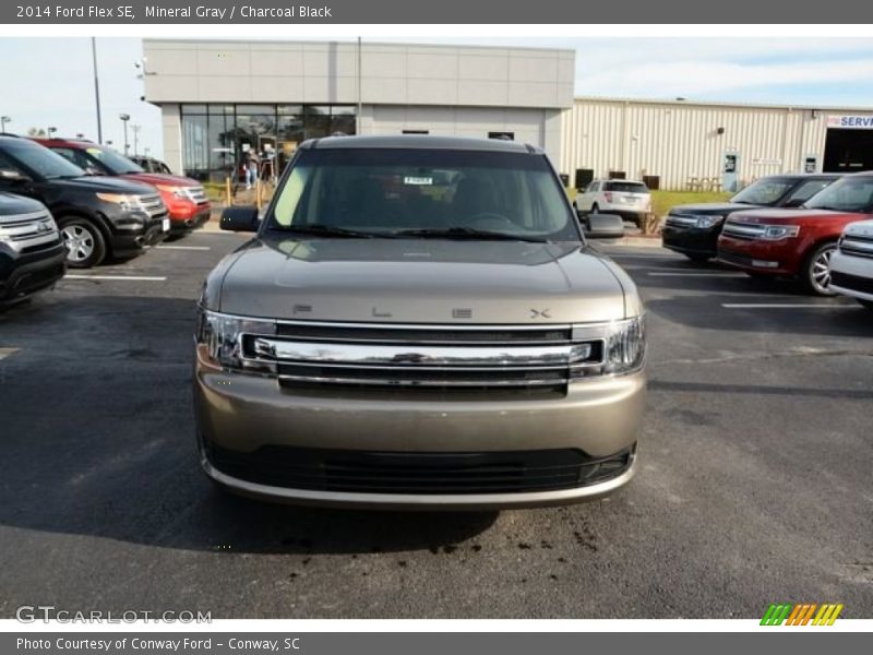 Mineral Gray / Charcoal Black 2014 Ford Flex SE