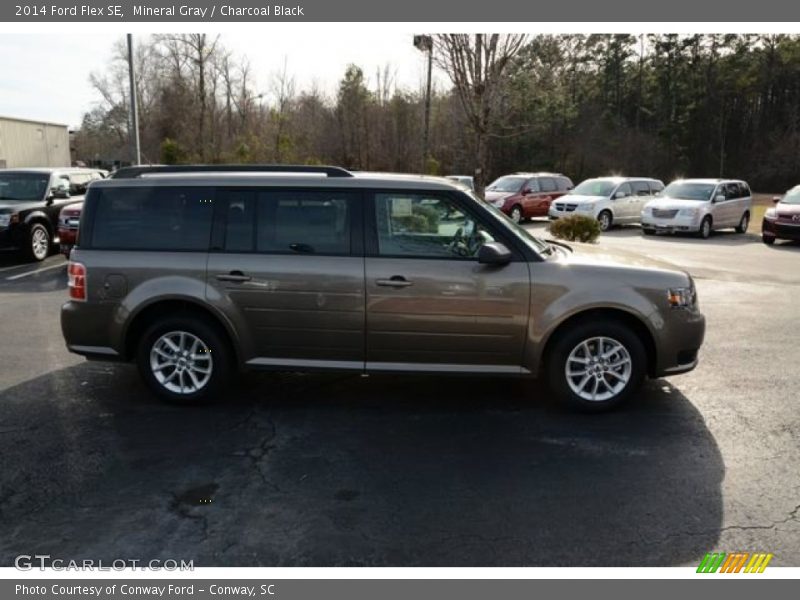 Mineral Gray / Charcoal Black 2014 Ford Flex SE