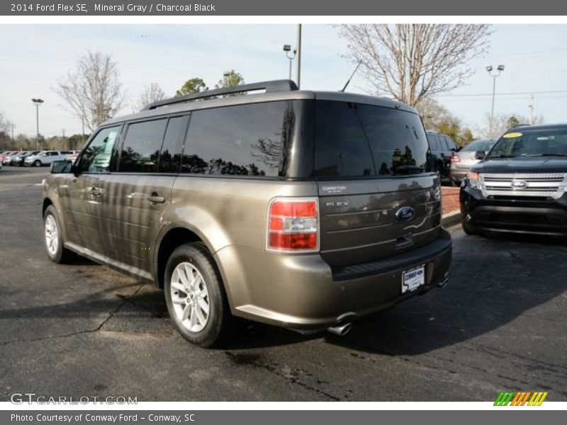 Mineral Gray / Charcoal Black 2014 Ford Flex SE