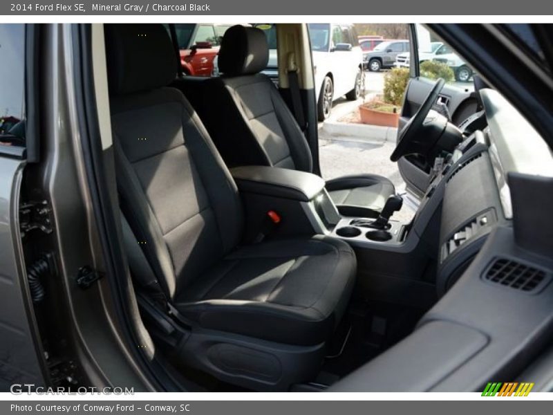 Mineral Gray / Charcoal Black 2014 Ford Flex SE