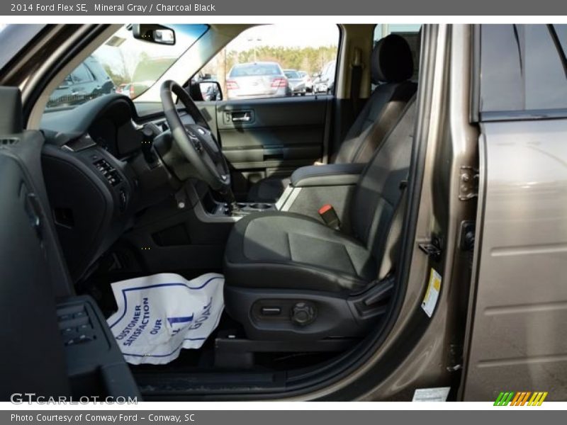 Mineral Gray / Charcoal Black 2014 Ford Flex SE