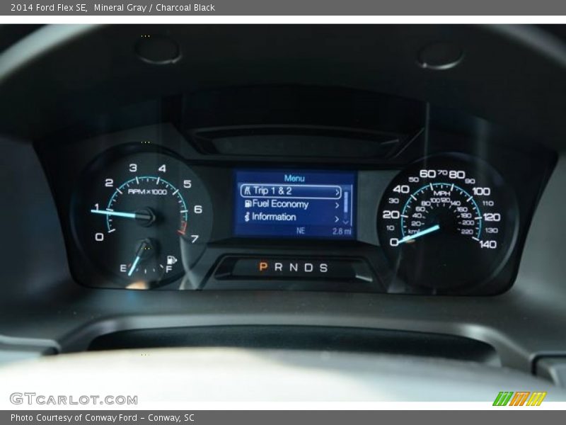Mineral Gray / Charcoal Black 2014 Ford Flex SE