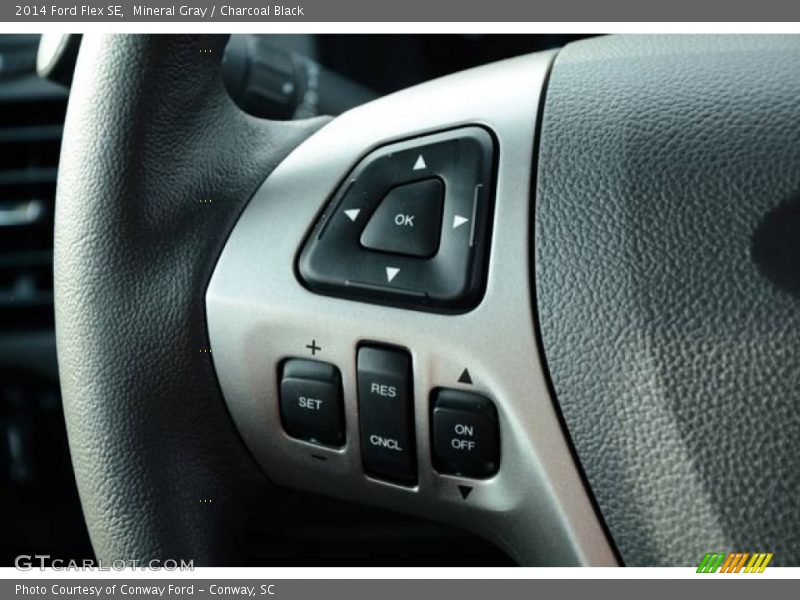 Mineral Gray / Charcoal Black 2014 Ford Flex SE