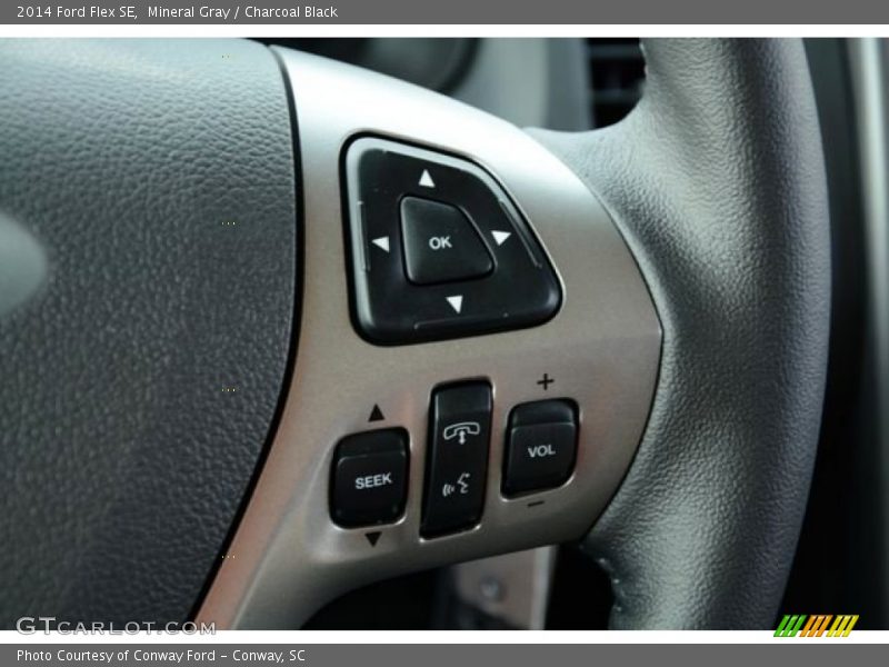 Mineral Gray / Charcoal Black 2014 Ford Flex SE
