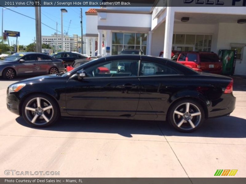 Black / Soverign Hide Off Black Leather/Off Black 2011 Volvo C70 T5