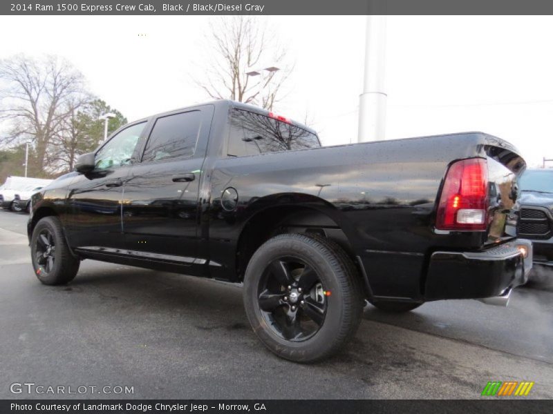 Black / Black/Diesel Gray 2014 Ram 1500 Express Crew Cab