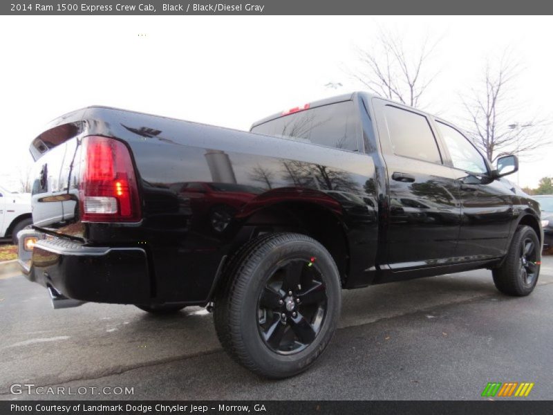 Black / Black/Diesel Gray 2014 Ram 1500 Express Crew Cab