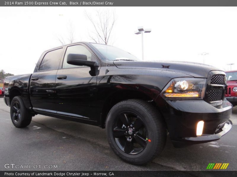 Black / Black/Diesel Gray 2014 Ram 1500 Express Crew Cab