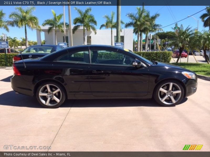 Black / Soverign Hide Off Black Leather/Off Black 2011 Volvo C70 T5