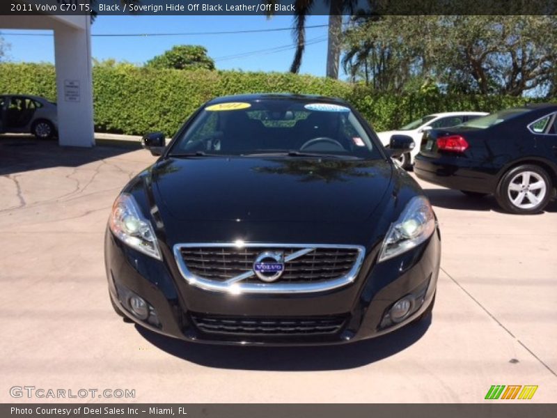 Black / Soverign Hide Off Black Leather/Off Black 2011 Volvo C70 T5