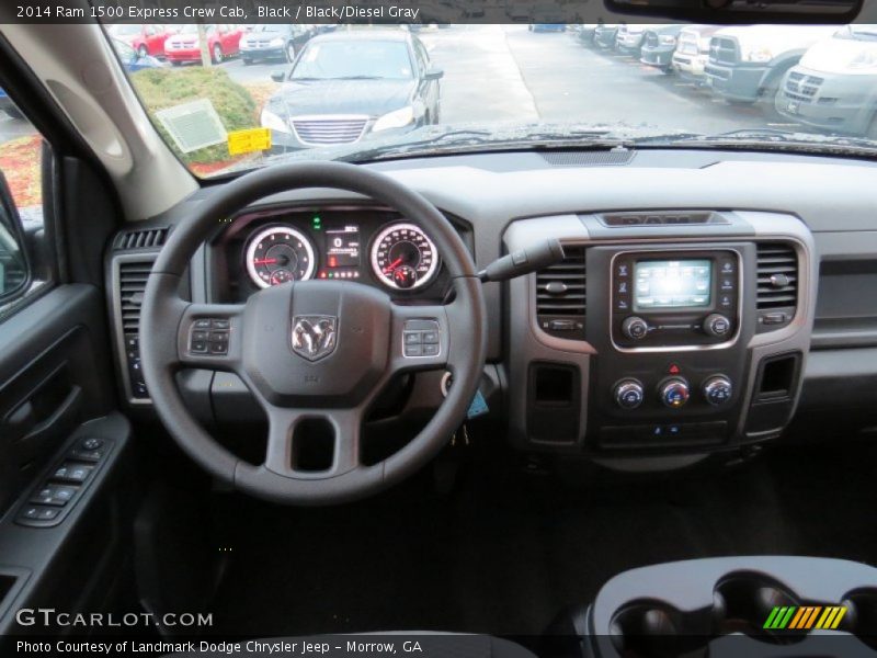Black / Black/Diesel Gray 2014 Ram 1500 Express Crew Cab