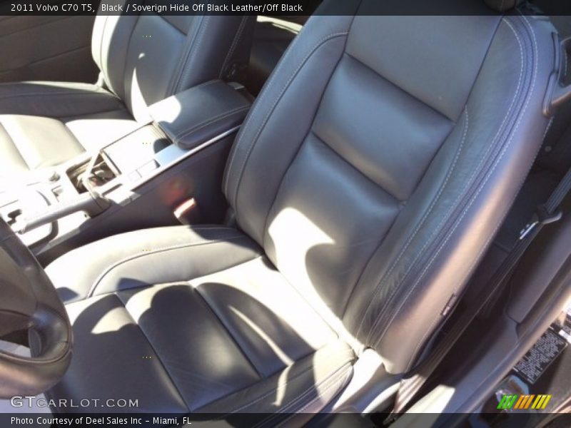 Black / Soverign Hide Off Black Leather/Off Black 2011 Volvo C70 T5
