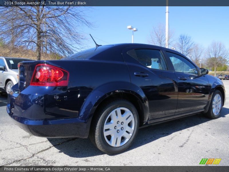 True Blue Pearl / Black 2014 Dodge Avenger SE