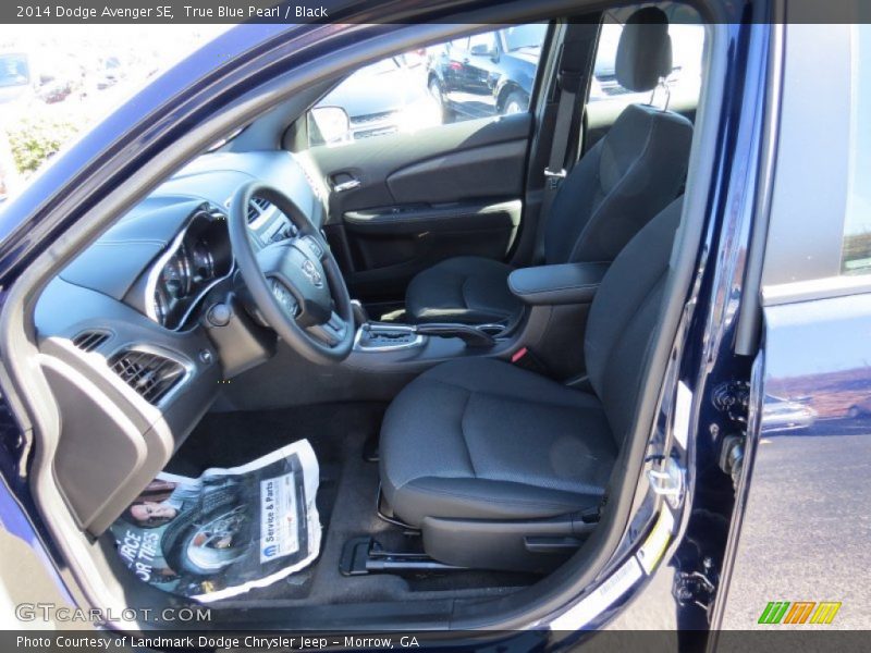 True Blue Pearl / Black 2014 Dodge Avenger SE