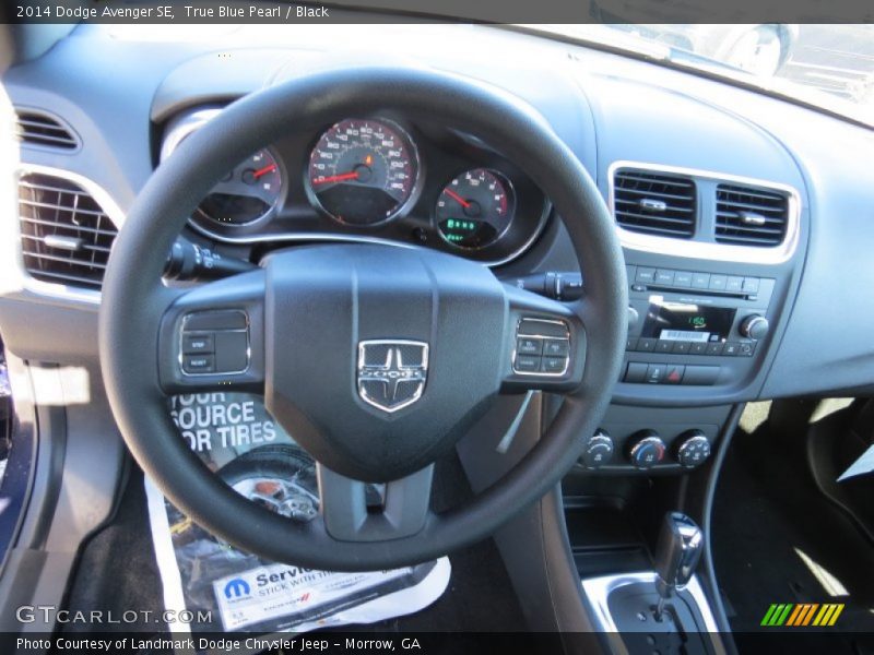 True Blue Pearl / Black 2014 Dodge Avenger SE