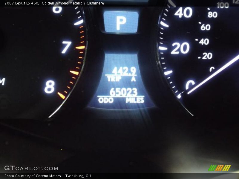 Golden Almond Metallic / Cashmere 2007 Lexus LS 460