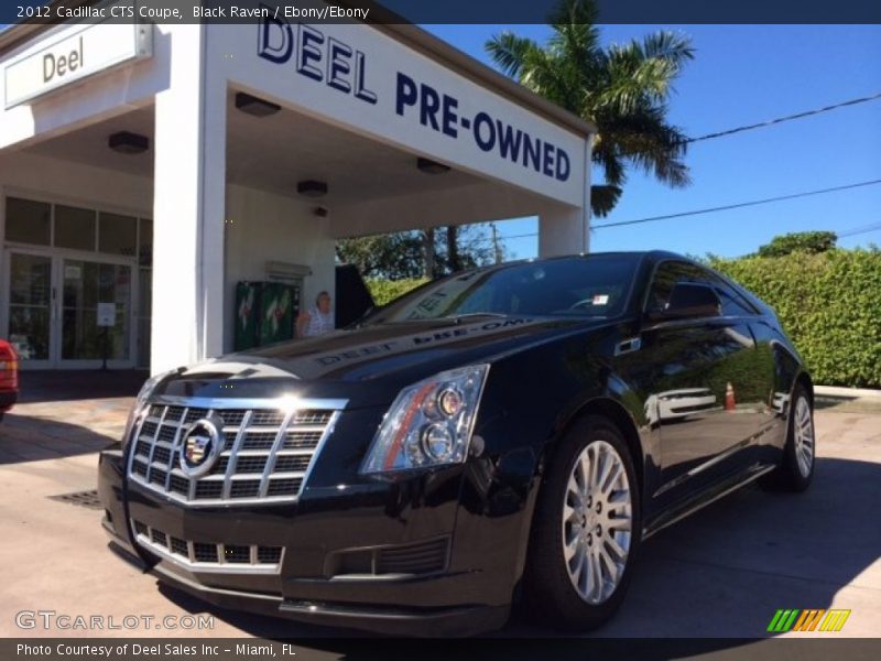 Black Raven / Ebony/Ebony 2012 Cadillac CTS Coupe