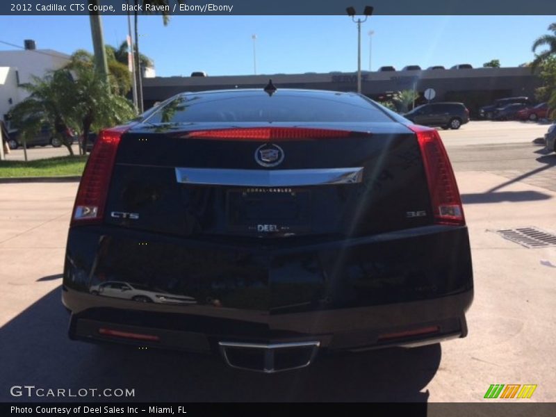 Black Raven / Ebony/Ebony 2012 Cadillac CTS Coupe