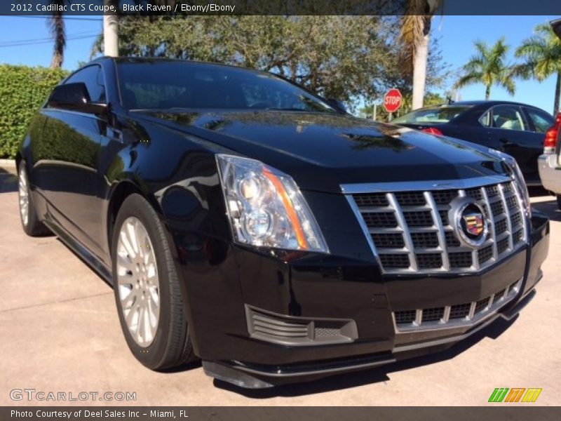 Black Raven / Ebony/Ebony 2012 Cadillac CTS Coupe