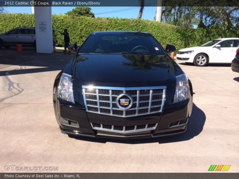 Black Raven / Ebony/Ebony 2012 Cadillac CTS Coupe