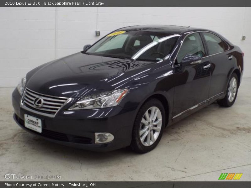 Black Sapphire Pearl / Light Gray 2010 Lexus ES 350