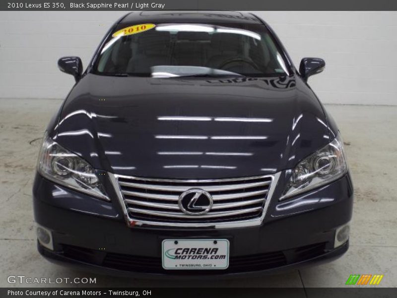 Black Sapphire Pearl / Light Gray 2010 Lexus ES 350