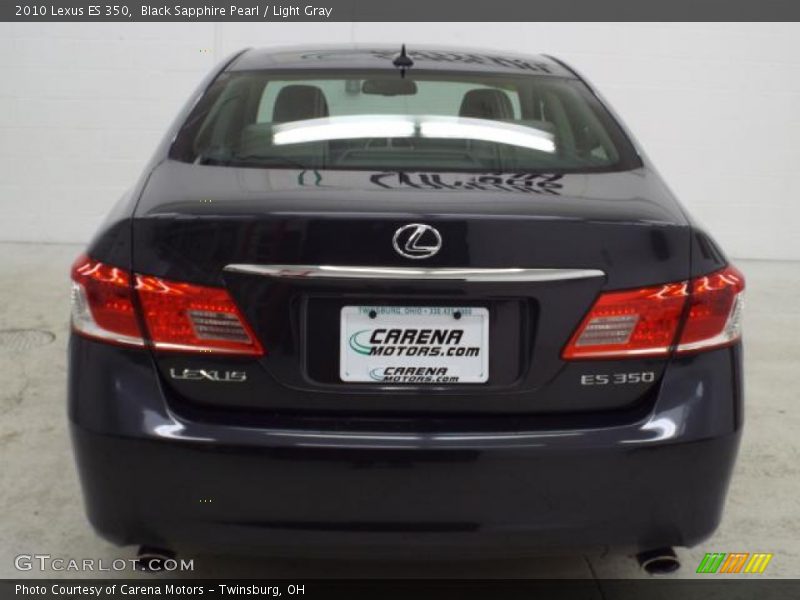 Black Sapphire Pearl / Light Gray 2010 Lexus ES 350