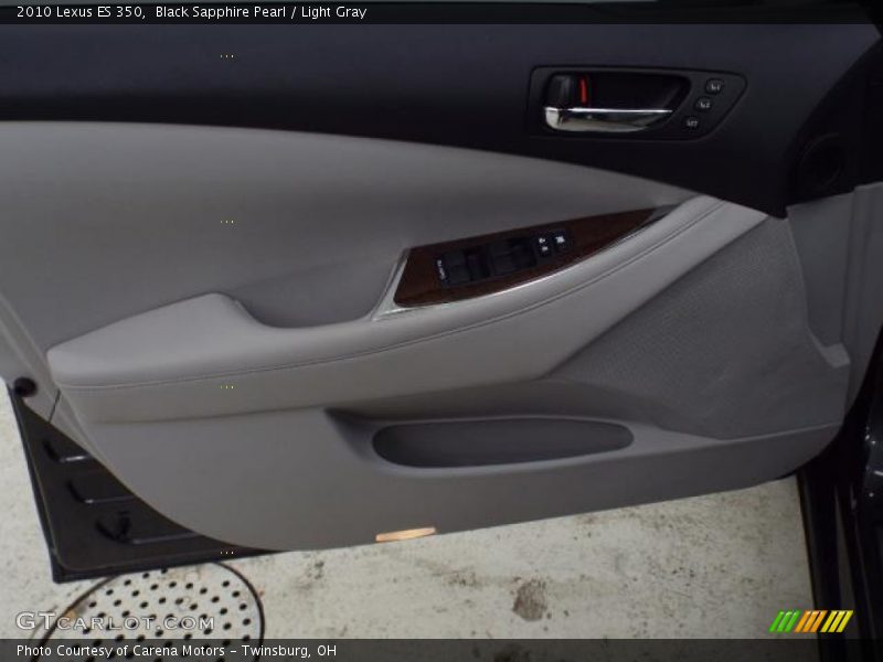 Black Sapphire Pearl / Light Gray 2010 Lexus ES 350