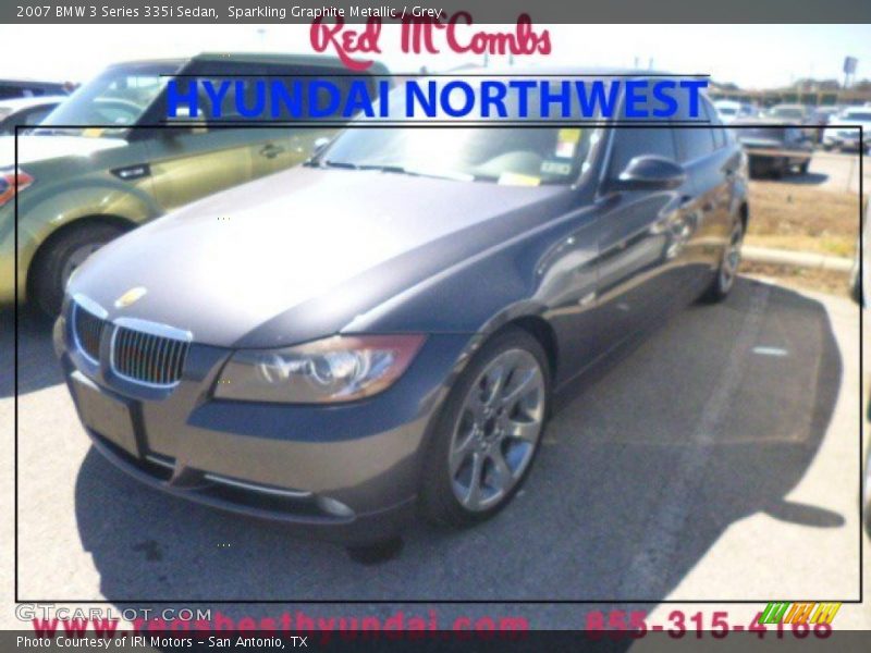 Sparkling Graphite Metallic / Grey 2007 BMW 3 Series 335i Sedan