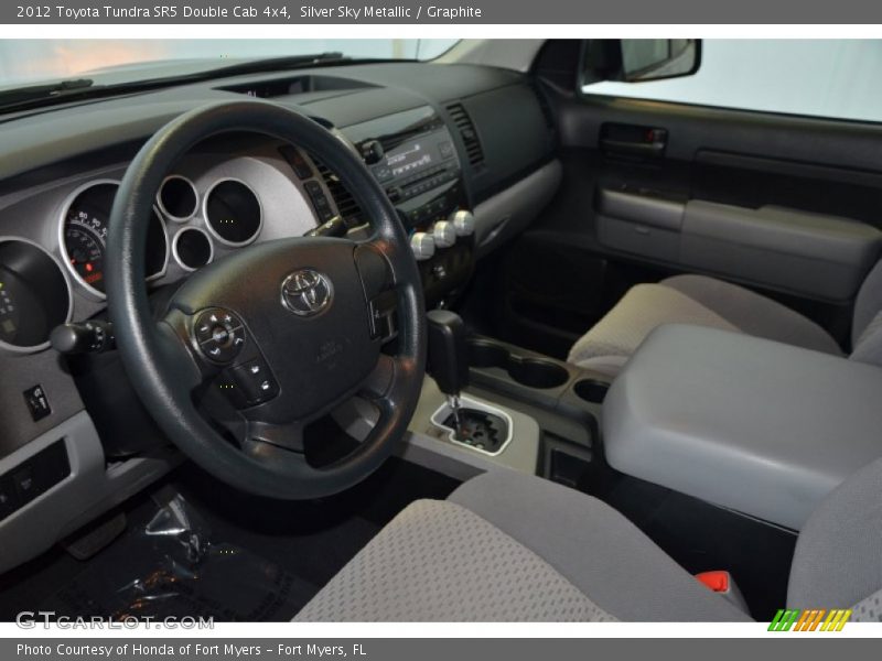 Silver Sky Metallic / Graphite 2012 Toyota Tundra SR5 Double Cab 4x4