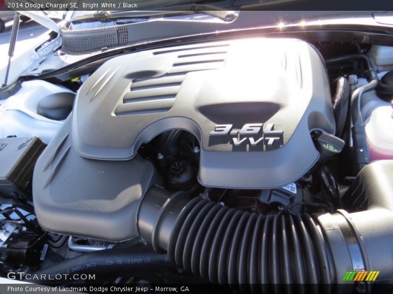 Bright White / Black 2014 Dodge Charger SE