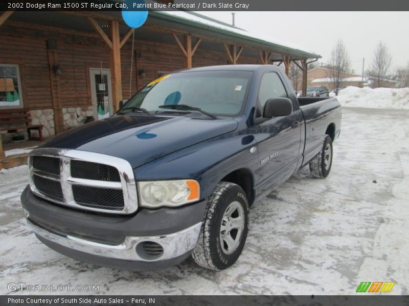 Patriot Blue Pearlcoat / Dark Slate Gray 2002 Dodge Ram 1500 ST Regular Cab