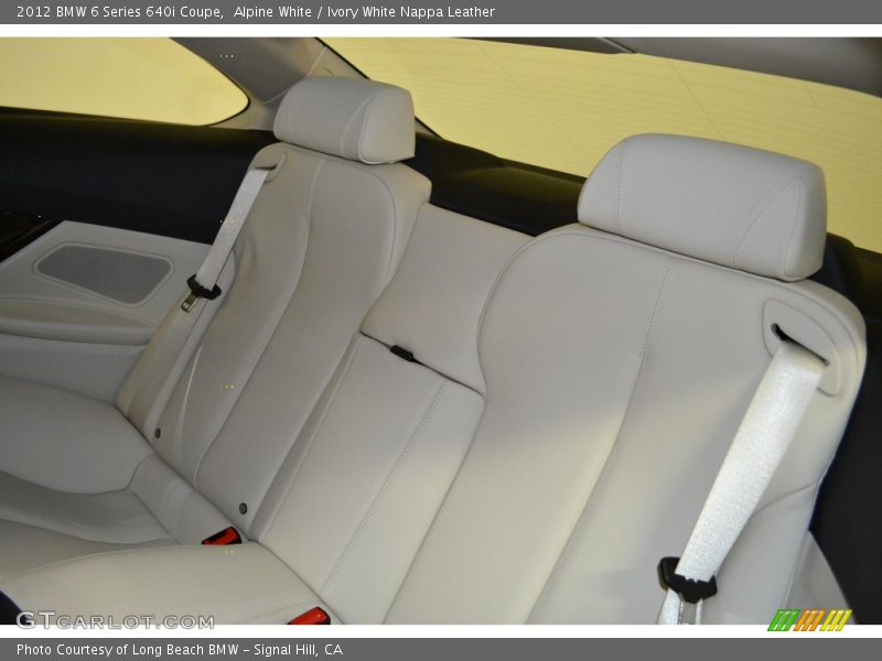Alpine White / Ivory White Nappa Leather 2012 BMW 6 Series 640i Coupe