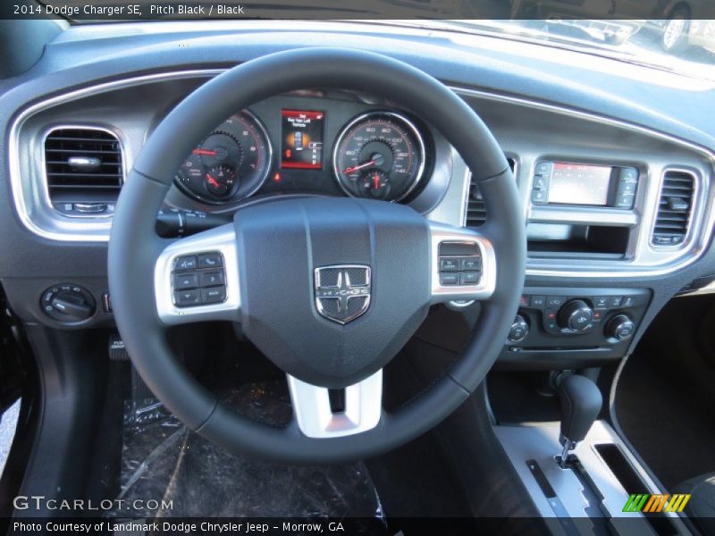 Pitch Black / Black 2014 Dodge Charger SE
