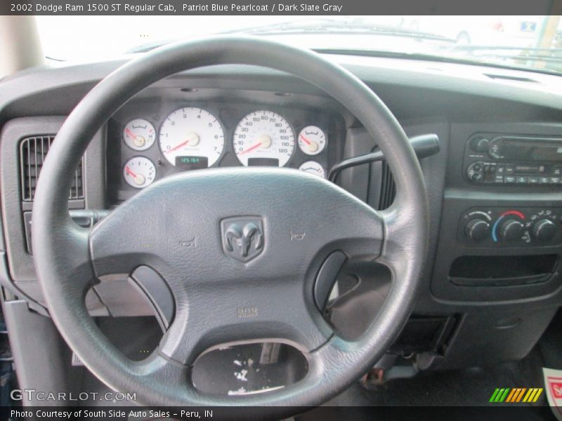 Patriot Blue Pearlcoat / Dark Slate Gray 2002 Dodge Ram 1500 ST Regular Cab